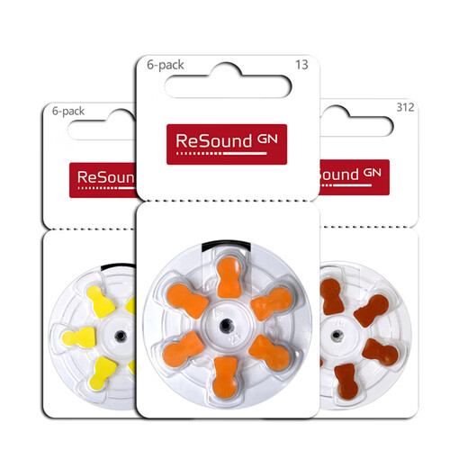 
ASound ReSound hearing aid accessories special battery a13 zinc air a10 button electronics a312 original a675 ASound ReSound 13 [1 board 6 pieces]
