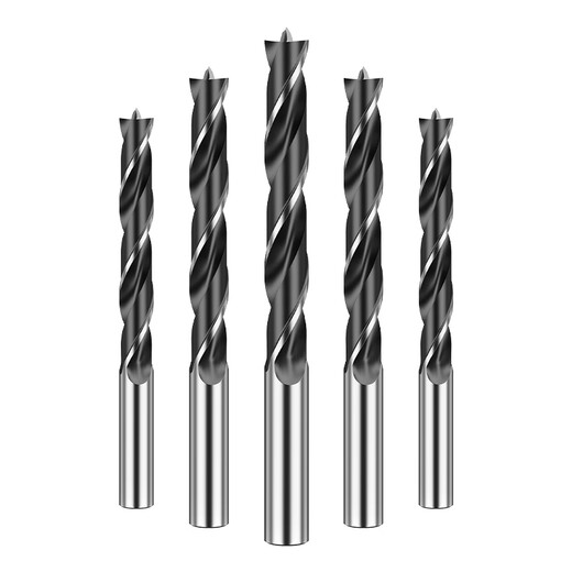 HUHAO woodworking drill bit three-point electric drill hand drill punching twist drill bit support drill hole opener 3-10mm eight-piece set