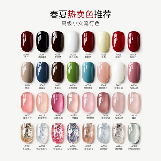 
Maychao Nail Polish Glue 2025 Autumn and Winter Sequins Super Flashing Diamond Silver Champagne Light Therapy Nail Polish Glue Special for Nail Art Store A702 Champagne Flashing