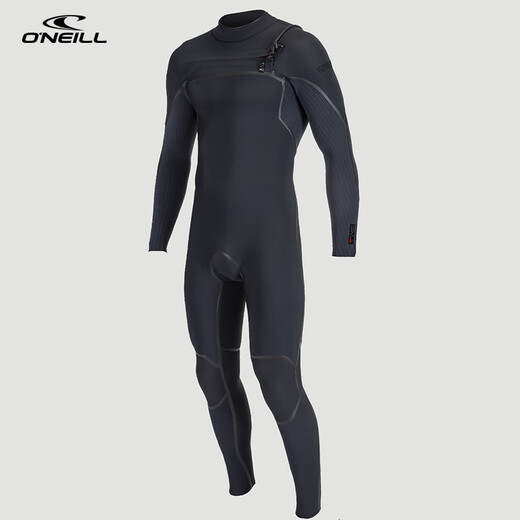 O Neill surf suit chest zipper wetsuit HYPERFREAK FIRE3/2MM autumn and winter wet suit for men and women warm swimsuit black S