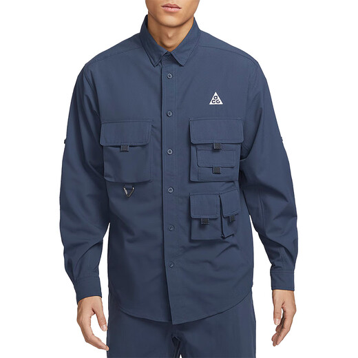 耐克（NIKE）外套男装春秋季新款运动服户外ACG翻领衬衫男士夹克DN3937-437 DN3937-437蓝色 多口袋 XL