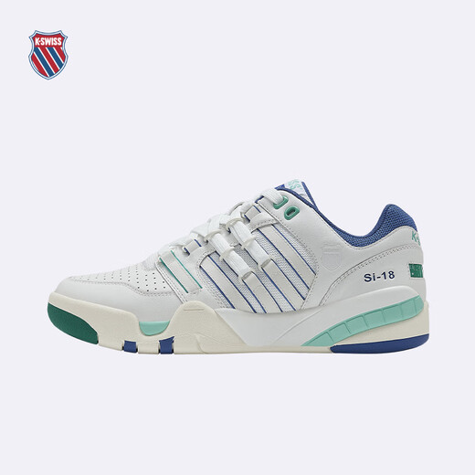 KSWISS [same style on the show] casual shoes for men and women spring couple casual fashion slam shoes 9275-US 108 Wimbledon white green no blue men 41