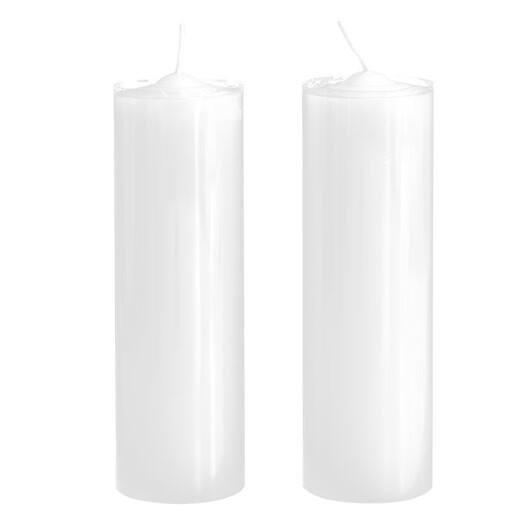 Pinzhide emergency lighting bold candle large candle large long pole daily candle emergency disaster prevention lighting white 2 pieces 5X16 cm