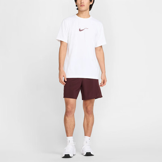 Nike (Nike) Herren-Top Authentic 2025 Frühling Neues Training Sport Fitness Casual einfach bequemer runder Hals kurzärmelig T-Shirt Hv4882-100 XS