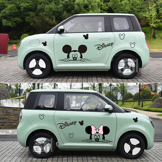 Tucker is suitable for Changan waxy corn car stickers, body car stickers, lumin jingle cat cute stickers, style 9_both sides of the car body