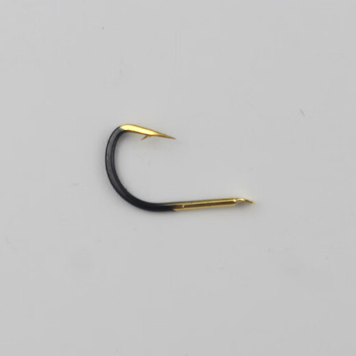 Guiya Black Golden Izu Fish Crochet en vrac importé avec des barbes et une bouche tordue petite ruisseau Crucian Crup Hook Fipices Fishing Hook Izu [50 pièces] No. 4