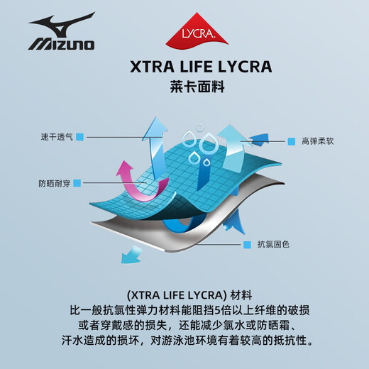 Mizuno (MIZUNO) swimming trunks men's long five-point professional training quick-drying anti-embarrassment large size swimming goggle set equipment BC105 black XL