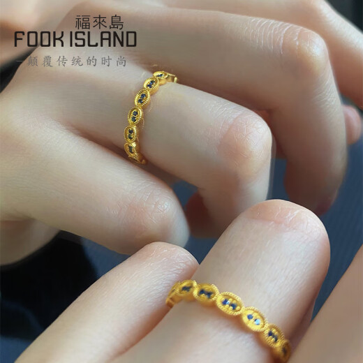 Fulaidao Gold Ring Princess Sissi Royal Sapphire Ring Work Feet 829 Yuan [Presale] около 3,8 грамма - больше возврата или меньше компенсации (свяжитесь с обслуживанием клиентов, чтобы определить номер круга)