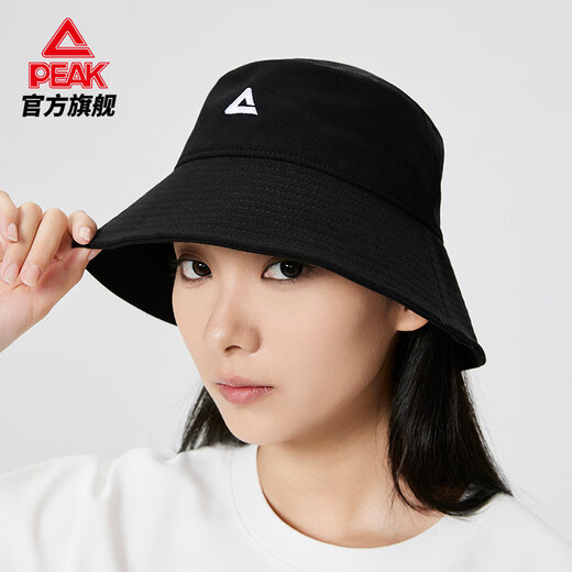 Peake high-end black fisherman hat new autumn and winter Japanese big head bucket hat without makeup basin hat black single size