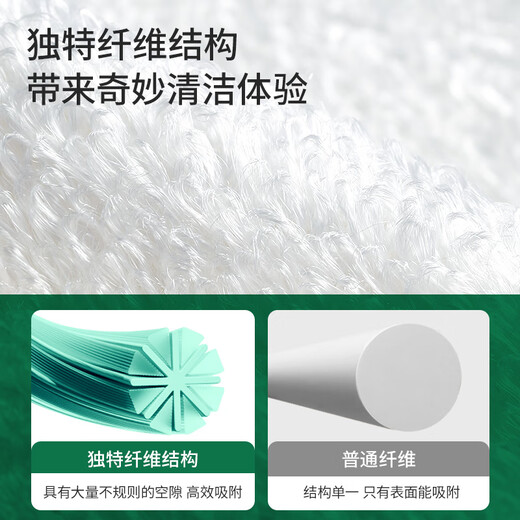 Meliya bamboo fiber dishcloth scouring pad household kitchen cleaning dish towel 10 pieces (23x18cm)