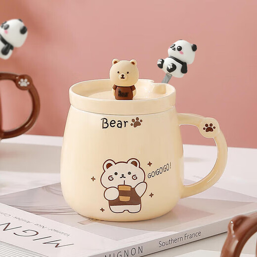 PAKCHOICE cup women's mark cup for girlfriend ceramic high-value with lid team building employee birthday gift best friend gift