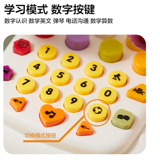 Dimanqi Children's Toys 1-2 years old Early Education Simulation Telephone Landline Toddler Baby Multifunctional Music Girl Birthday Gift