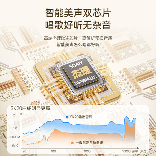 Sony Ericsson (soaiy) SK20 Microphone Microphone K Song Microphone Audio All-in-one Wireless Bluetooth Speaker Singing Special Artifact Family KTV Audio Set Children's Microphone