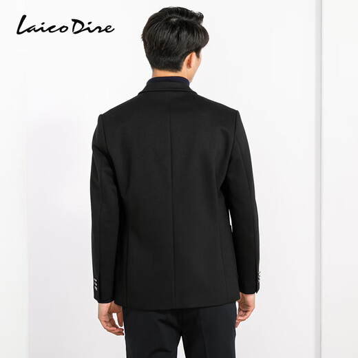 
Lakedale wool blazer men's autumn and winter middle-aged business casual small suit slim wool blazer black L (50)