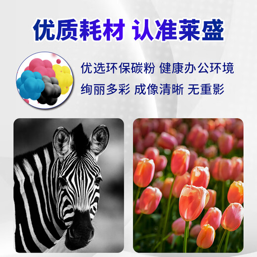 莱盛CB540-543A彩色碳粉 适用惠普HP CP5225 硒鼓 M750DN M775 佳能 LBP 841Cdn 843Cx打印机墨粉 【黑色碳粉】2000页×1瓶装