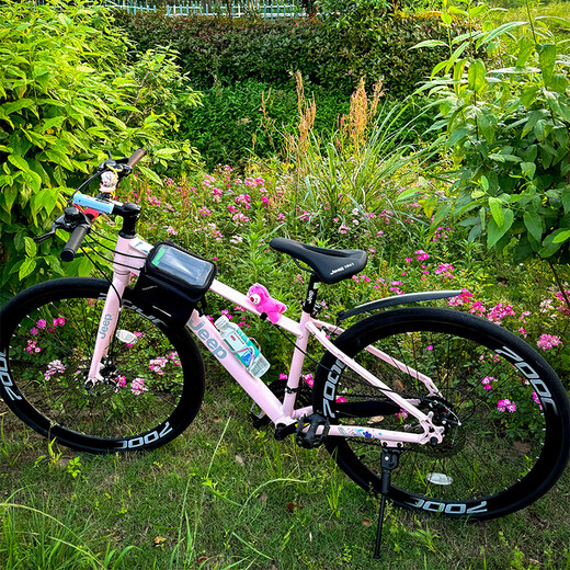 Jeep Jeep Bike Road Bike Aluminium ALLIAGE LOBS LA LOBS LA LA LA LA LOBSE BUTERIE ROUTE BIELLE-KABU SAKURA POUDRE (Rack en aluminium à basse portée + Shimano Speed ​​Transmission) 700c (Convient à la hauteur 150-175 cm) 21 Speed