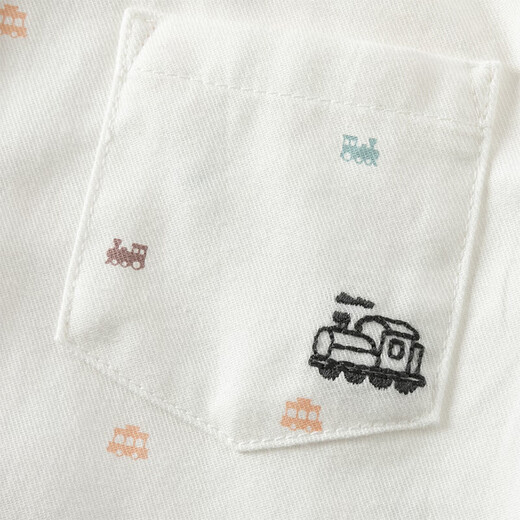 DAVE&BELLA spring new children's clothing, children's shirts, college style boys' long-sleeved shirts, fashionable children's clothes, baby boy tops, white, in stock, 120 cm (recommended height 110-120cm)