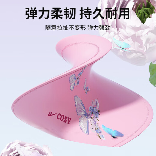 Pull-back swimming cap for women, comfortable and non-stretching, outer rubber lining, PU hat, ear protection, professional long hair waterproof enlarged swimming cap, pure white, outer rubber lining, elastic and flexible