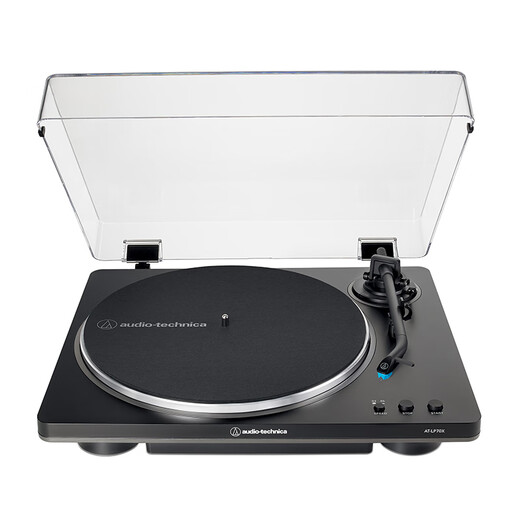 Audio-Technica AT-LP70X vinyl record player, fully automatic belt drive, dual speed record player, retro phonograph, record player, professional audio LP70XBT + Edifier A200T set