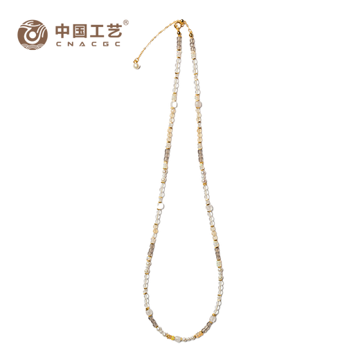 Chinese craftsmanship Dongqishuanghua Original Time Season Colorful Necklace Natural Gem Beads Explosive Necklace Dongqishuanghua