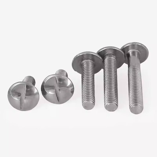 Bingneng 304 stainless steel round head one-way S slot machine screw anti-theft screw S-type screw one-word guardrail special bolt M4*50 10 pieces