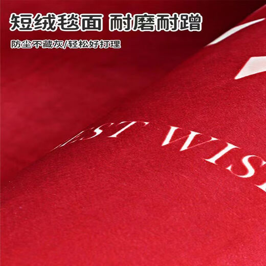 Shansui Fuman New Home Entrance Floor Mat Entry Floor Mat Moving New House Move-in Entrance Door Festive Red Carpet Mat Fumanju/Vertical Version 120*180 Large Size/Visual Stick