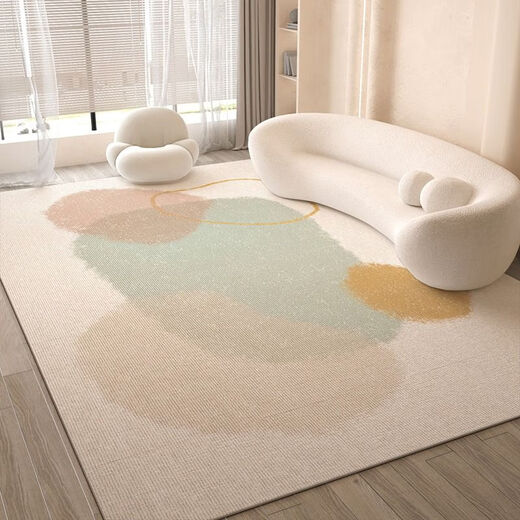 Xinlinfeng living room carpet new ins cream style coffee table carpet sofa floor mat large size non-slip mat stain-resistant meet as fate 80*160CM