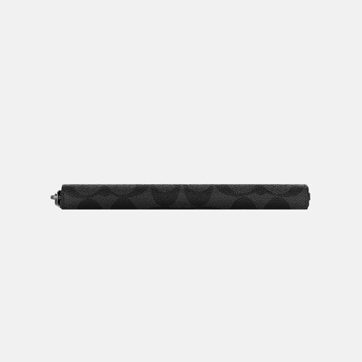 
CoaCH (COACH) [Brand Direct Supply] Men's Black and Gray PVC with Leather Long Wallet Wallet 58112CQBK-FW