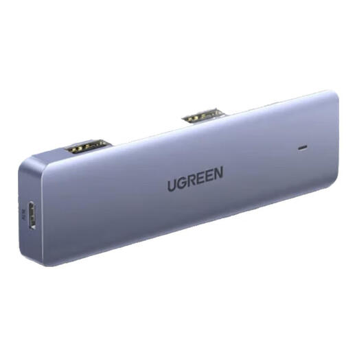 Red verde USB3.0 Dispositivo de medición de cable Laptop 1 a 4 Adaptador Adaptador Extensión Cable Tipo-C alimentado con cable 0.5 metros 15917 Gris de espacio profundo