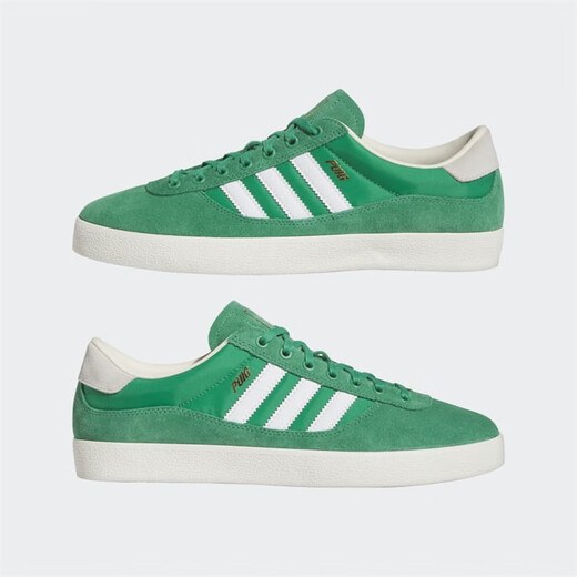 阿迪达斯 （adidas）男鞋休闲板鞋 PUIG INDOOR 超轻耐磨透气经典三叶草低帮运动鞋 绿色/HP9759 标准40/US7