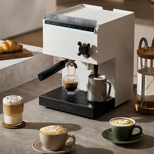 Petrus [National Subvention] Kaffeemaschine Italienisch konzentriert sich vollständig halbauto kommerziell Dampfmilch Schaum Direkter PE3888pro