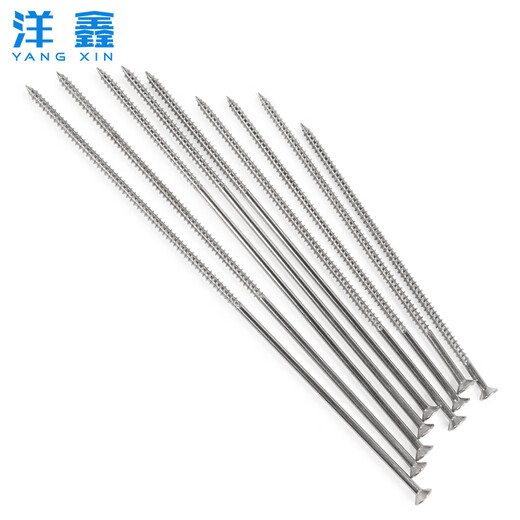 Yangxin 304 stainless steel extra long countersunk head self-tapping screws extended flat head cross wood screws M3M4M5-M8*200 M4*100 (10 pieces) switch box available