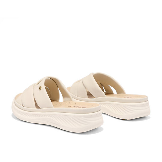 
Belle thick-soled casual slippers, juren leather home slippers, A9T1DBT4 beige 36