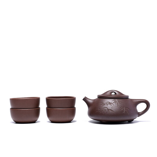 Centenary Liyong Yixing purple sand pot pure handmade original mineral purple clay heavenly reward Qin Jingzhou stone ladle pot Kung Fu tea set teapot