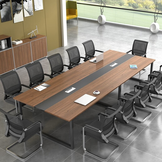 Luolaibao conference table long table modern simple negotiation table office desk training table rectangular conference table 280*120cm