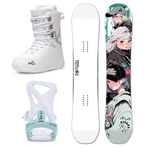 WS snowboards vente directe officielle snowboard ensemble de snowboard plaque plate sculpture ski reliure chaussures de ski W33 ensemble 151 cm