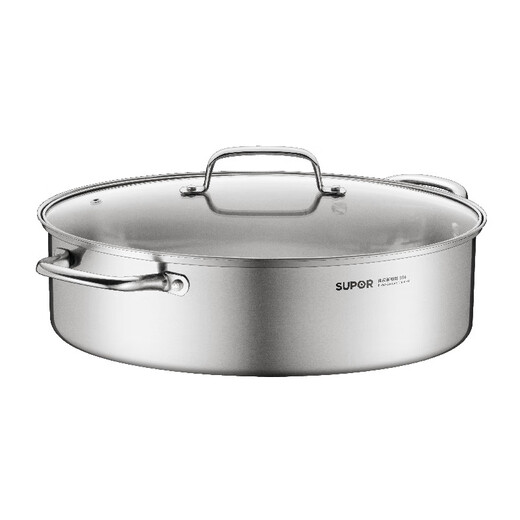 SUPOR (SUPOR) 304 stainless steel multi-purpose fish steaming pot 6.3L deepened large capacity visible pot lid open fire electric ceramic stove universal