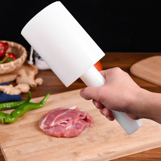 FANCYCHIC Kitchen Meat Chopping Hammer, Meat Hammer, Chop Bones, Knife Back, Auxiliary Hammer to Open Chicken, Chop Duck, Meat Hammer, Vegetable Chopping Assistance Artifact, Log, Diameter 4cm-5cm (Small)