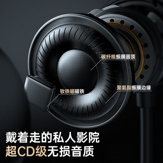 Viken【柏林之声 |2025最新款降噪】蓝牙耳机挂脖式无线运动颈挂超长续航大容量待机防水适用华为苹果