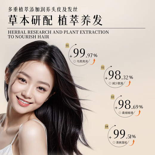 Dai Qingsi Anti-hair Loss and Growth Shampoo Official Hair Firming Lotion Anti-Breakage and Growth Hair Cream Flagship Oil Control and Anti-Dandruff Men's and Women's Store 2 bottles 840ml Anti-hair loss, firm and smooth hair