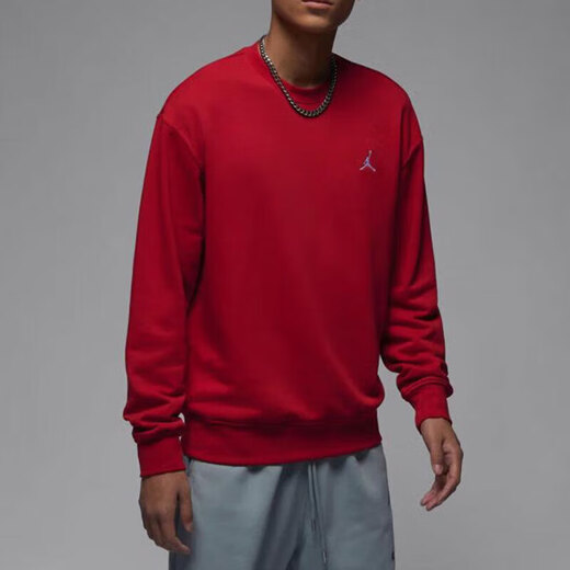 Nike (Nike) Sweatshirt Herren Spring 2025 New Jordan Sportswear French Terry Pullover lässig runden Hals Pullover FQ1865-687 Red XL