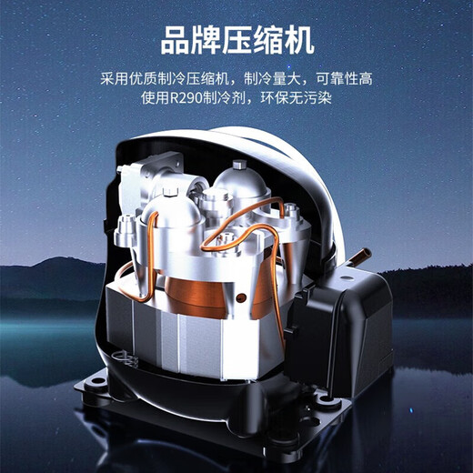 澳柯玛（AUCMA）冰柜商用大容量展示柜卧式冷冻商超组合岛柜玻璃门雪糕柜弧形门海鲜冻品丸子鲜肉冷柜 直柜丨2000*754*830mm丨弧面大视窗