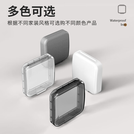 LSNUO socket waterproof cover socket protective cover children's anti-electric shock waterproof cover socket waterproof box adhesive waterproof anti-accidental touch ultra-thin transparent one