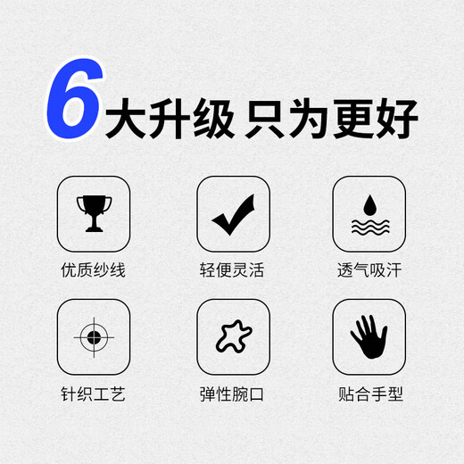 爱帝尔 劳保手套 棉纱手套 防护手套 白蓝边 50双 物流搬运厂房维修 CW934936