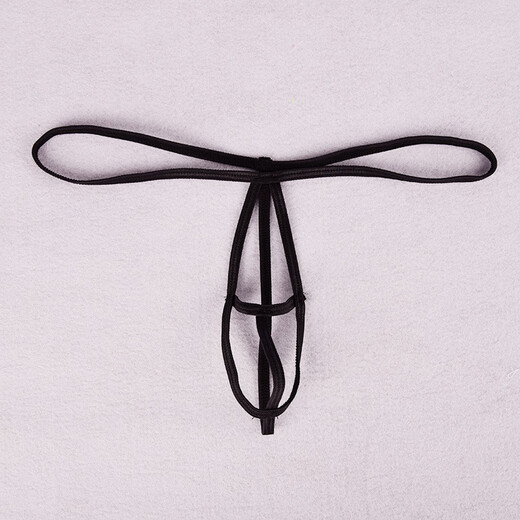Männer selbstspügende Unterwäsche Tanga mit niedrig taillierter sexy Unterwäsche Männer hohl transparente Männer verfolgt und zart 1 lustig schwarz 1 einzelne Größe