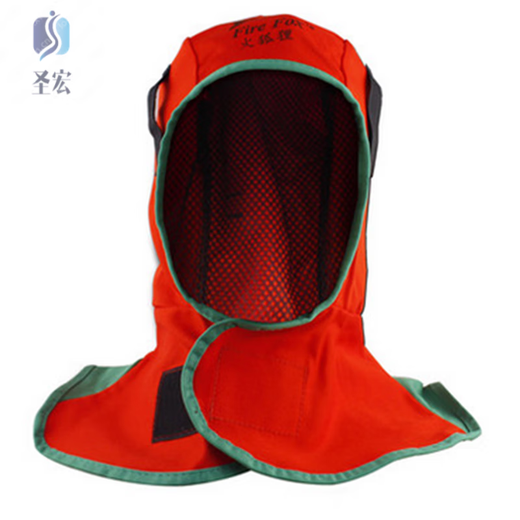 
Flame-retardant dust cap electric welding shawl hat Fire fox 3519 breathable spark splash construction site welder head cover 23B 23-3519