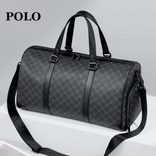 POLO travel bag men's handbag business travel large capacity luggage bag independent shoe compartment wet and dry separation