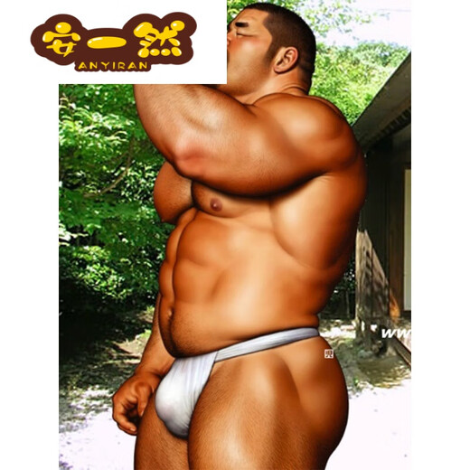He Jiagong Xiongxiong convenience store men's Japanese-style thong Japanese-style six-foot Japanese pure white crotch cloth kimono sumo underwear White underwear does not support returns and exchanges One size fits all