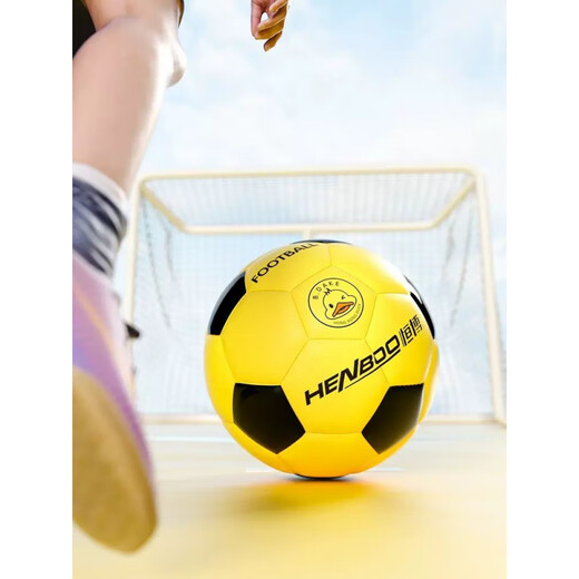 Vinoya Football Children Primary and Secondary School Children Outdoor No. 4 Wear-resistant Kindergarten 3/4/5 Little Yellow Duck Football 3937 Ocean Blue No. 5 Football (4 pieces for air supply) (Little Yellow Duck joint model)