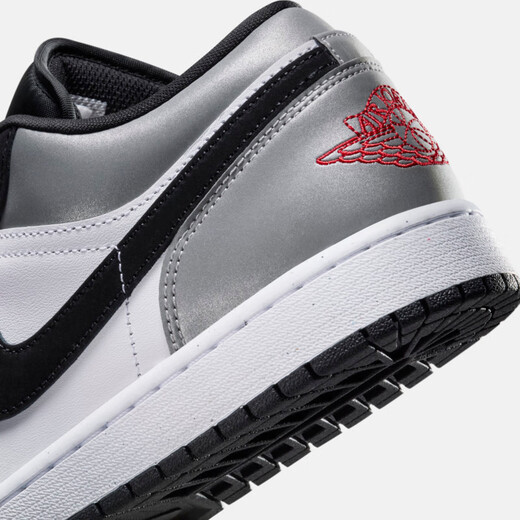 Nike Nike Men's Casual Shoes Jordan AJ1 Jordan 1 Low Top Sneakers HF3148-106 Negro Blanco Gris 44